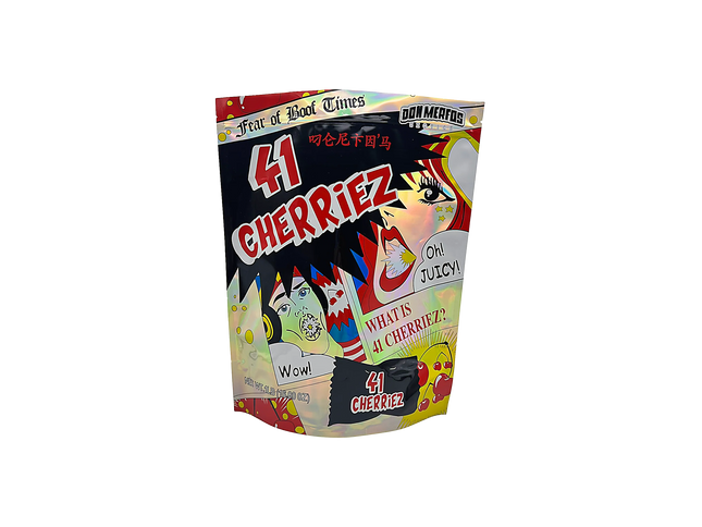 25 Count 15 x 12 LB Size Mylar Bags – Cherry 41
