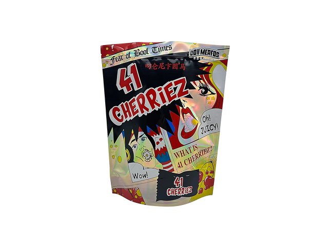 25 Count 15 x 12 LB Size Mylar Bags – Cherry 41