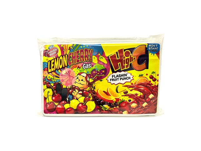 Mylar Kings 50 Pack 3.5g 2-in-1 Split Dual Graphic Mylar Bags - Lemonheads Hawaiian Punch