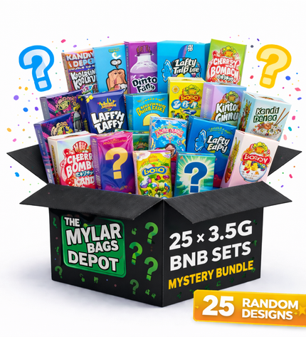25-Pack 3.5g Small (3.5" × 5") Gift Boxes with Matching Zip Bags – Assorted Designs
