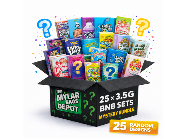 25-Pack 3.5g Small (3.5" × 5") Gift Boxes with Matching Zip Bags – Assorted Designs