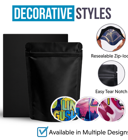 25-Pack 3.5g Small (3.5" × 5") Gift Boxes with Matching Zip Bags – Assorted Designs