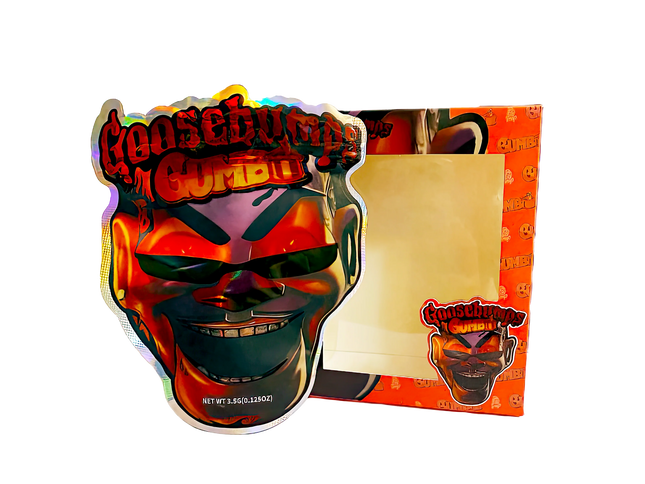 25 Pack 3.5g Shaped Bags & Window Boxes Set – Goosebumps Gumbo