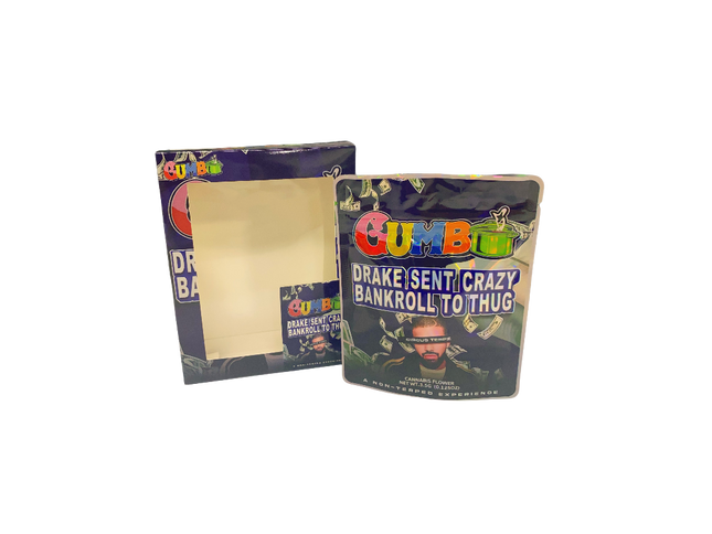25 Pack 3.5g Gumbo Drake Sent Crazy Packaging | Mylar Kings Packaging