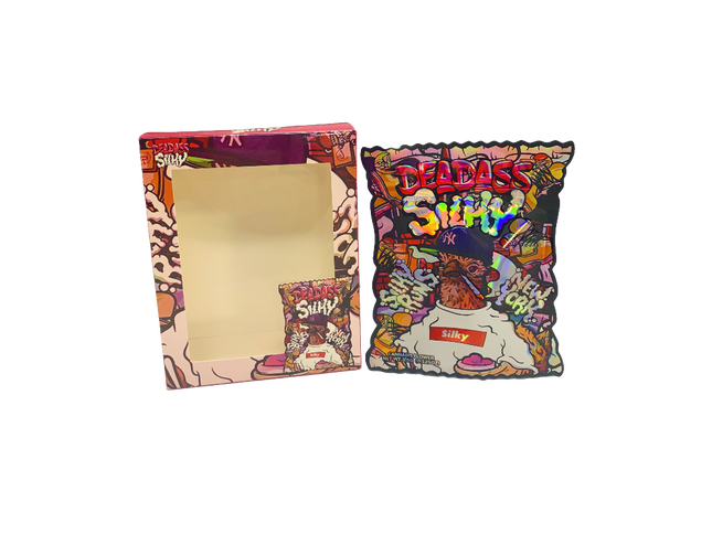Mylar Kings 25 Pack 3.5g Deadass Silky Shaped Bags & Boxes