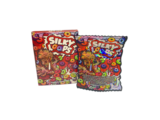 25 Pack 3.5g Silky Loops Shaped Packaging Set | Mylar Kings Packaging