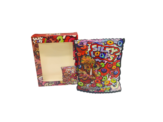 25 Pack 3.5g Silky Loops Shaped Packaging Set | Mylar Kings Packaging