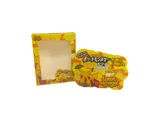 25 Pack 3.5g Lemon Meringue Shaped Bags & Window Boxes - Mylar Kings