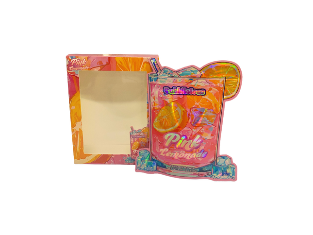 Mylar Kings 3.5g Shaped Foil Bags with Window Display - 25 Pack
