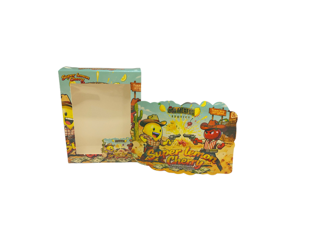3.5g Shaped Bags with Matching Window Boxes | Mylar Kings