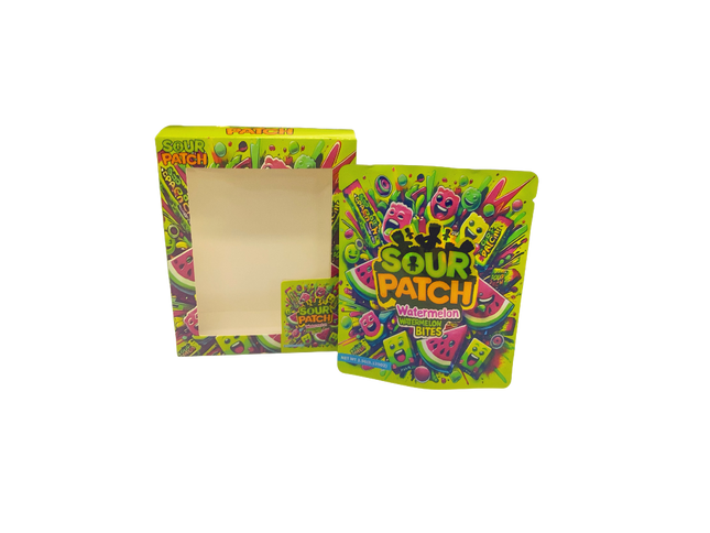 Shop 3.5g Shaped Pouches with Window Display Boxes | Mylar Kings