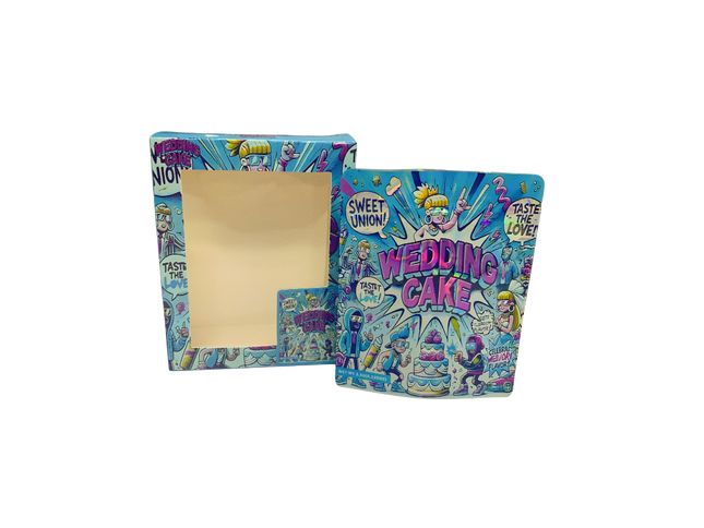3.5g Shaped Bags & Window Display Boxes - 25 Pack by Mylar Kings