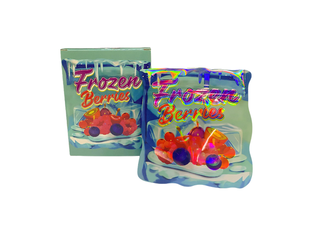 Mylar Kings 3.5g Shaped Packaging Pouches & Boxes - 25 Set