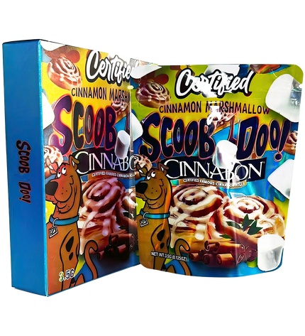 25 Pack 3.5g Mylar Bags with Boxes – Cartoon Character Graphic