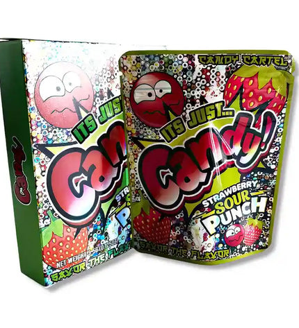 Large mylar bags, herb Mylar Bags, Mylar bag with box, Where to buy mylar bags, Custom mylar bags near me. Candy packaging with colorful design and text on a white background