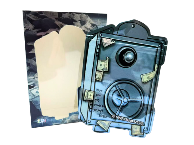 25 Pack 3.5g Shaped Mylar Bags & Window Boxes – Secure Storage Inspired