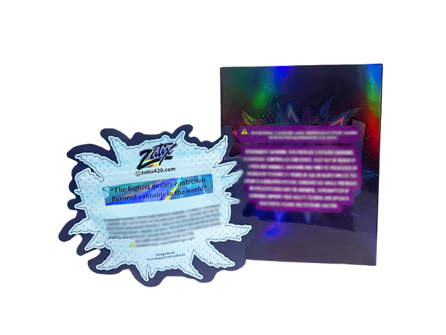 25 Pack 3.5G Shaped Mylar Storage Bags & Boxes – Blue Guava Design