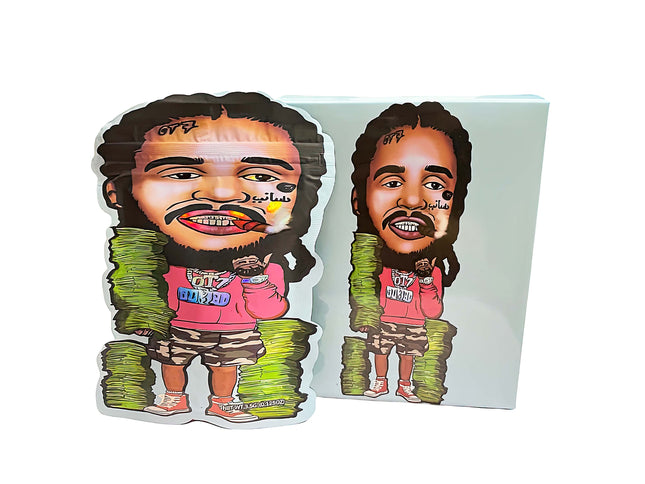 25 Pack 3.5g Shaped Mylar Bags & Boxes – OT7 Boxed Design