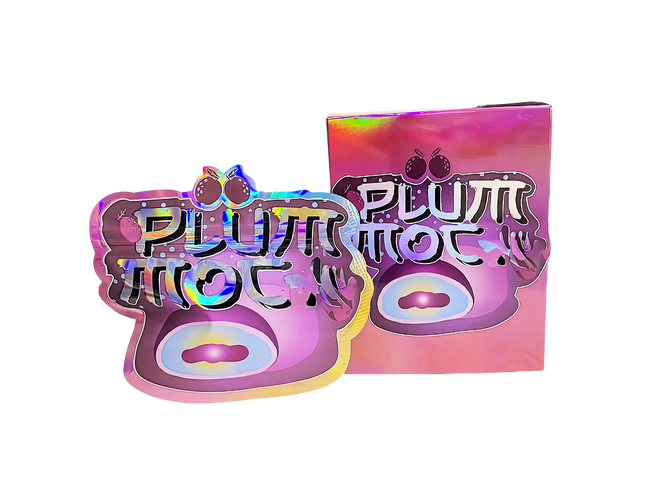25 Pack 3.5g Shaped Mylar Bags & Boxes – Plum Mochi