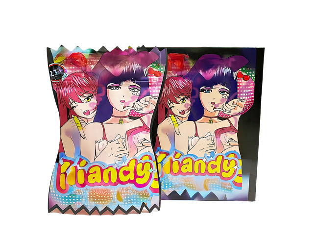 25 Pack 3.5g Shaped Mylar Bags & Boxes – Tootsie Roll Pop Kandy Design