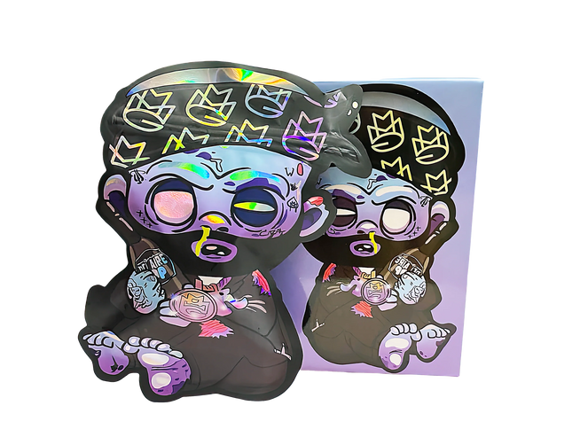 25 Pack 3.5g Shaped Mylar Bags & Boxes – Air Pop Rebel Design