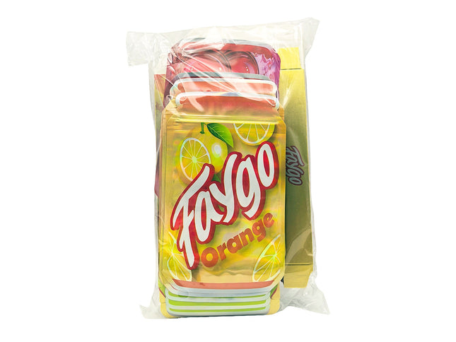 Shop 25-Pack 3.5g Shaped Mylar Bags & Boxes - Faygo Sodas | Mylar Kings