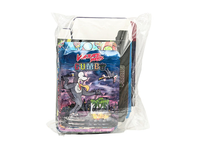 Mylar Kings 25-Pack 3.5g Shaped Mylar Bags & Boxes - Gumbo Styles 3