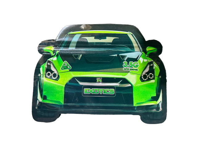 50 Count 3.5G Shaped Mylar Bags – Green Nissan Car Design