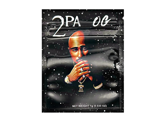 100 Pack 1g Mylar Bags – Music Character Graphic
