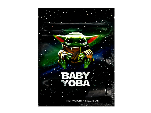 100 Pack 1g Mylar Bags – Space Character Graphic