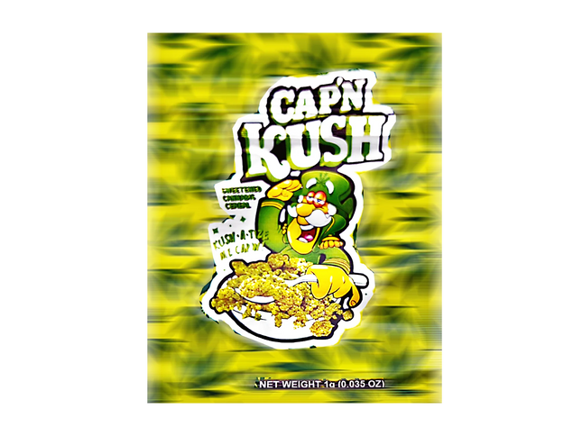 100 Pack 1g Mylar Bags – Colorful Character Graphic