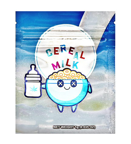 100 Pack 1g Mylar Bags – Cereal Graphic