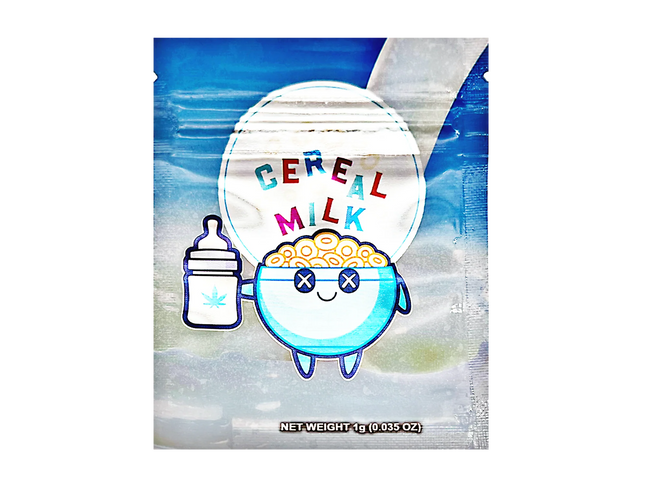 100 Pack 1g Mylar Bags – Cereal Graphic