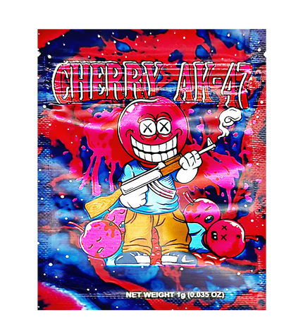 100 Pack 1g Mylar Bags – Cherry Graphic