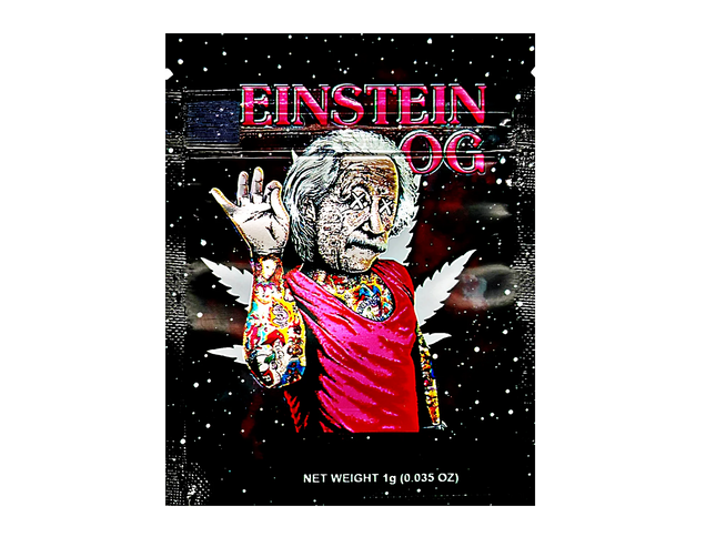 100 Pack 1g Mylar Bags – Scientist Graphic