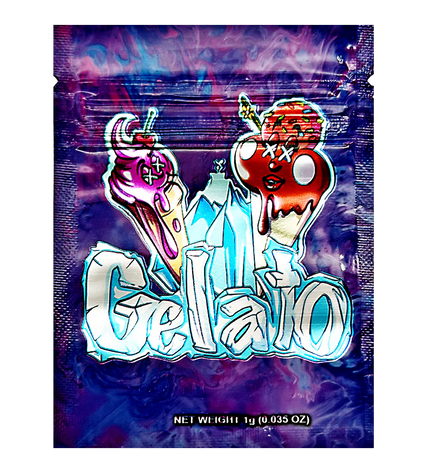 100 Pack 1g Mylar Bags – Dessert Graphic