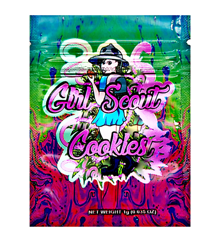 100 Pack 1g Mylar Bags – Sour Cookie Graphic