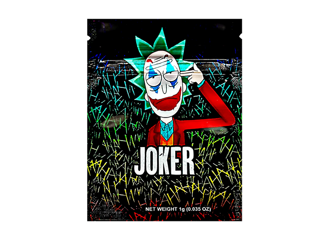 100 Pack 1g Mylar Bags – Character Graphic