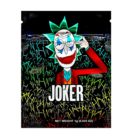 100 Pack 1g Mylar Bags – Character Graphic