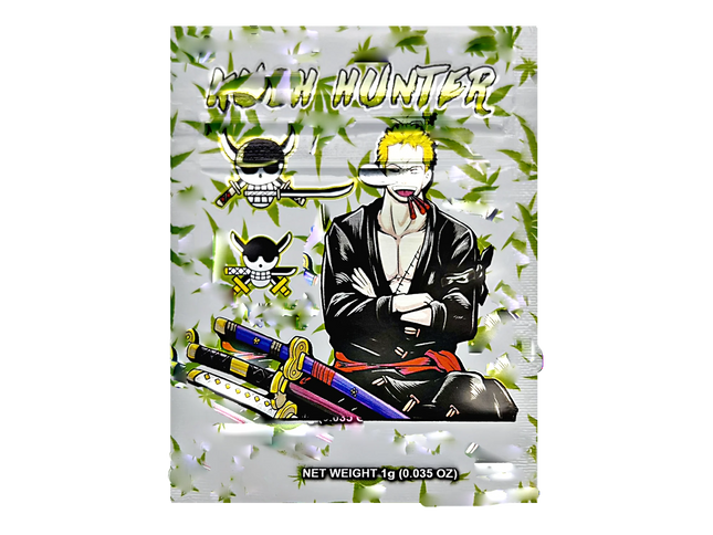 100 Pack 1g Mylar Bags – Character Graphic