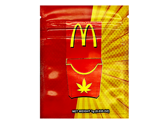 100 Pack 1g Mylar Bags – Character Graphic
