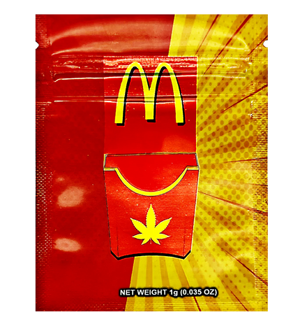 100 Pack 1g Mylar Bags – Character Graphic