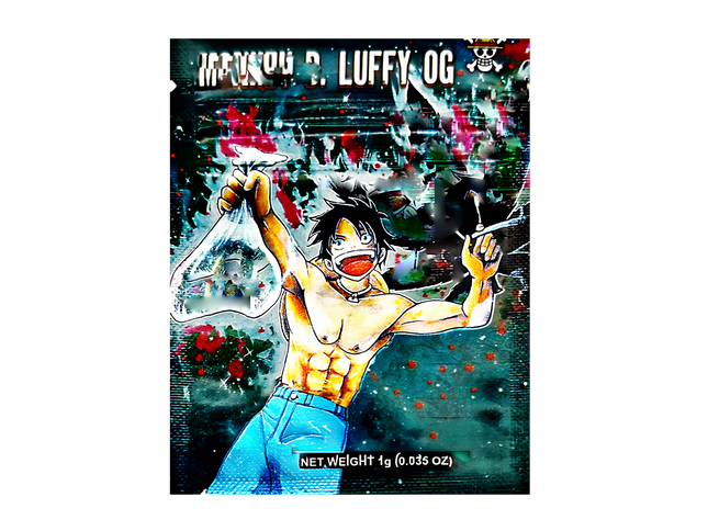 100 Pack 1g Mylar Bags – Anime Character Graphic