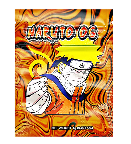 100 Pack 1g Mylar Bags – Anime Graphic