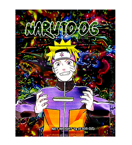 100 Pack 1g Mylar Bags – Stressed Anime Graphic