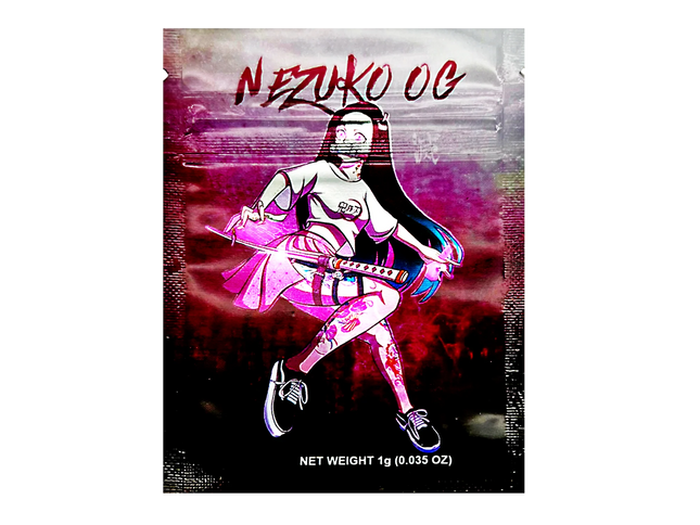 100 Pack 1g Mylar Bags – Anime Character Graphic