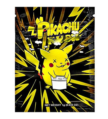 100 Pack 1g Unique Mylar Bags – Pikachu Character Graphic
