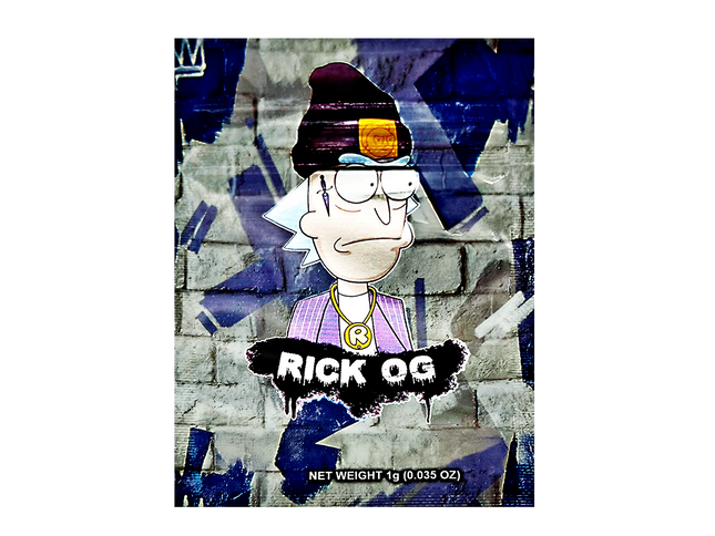 100 Pack 1g Unique Mylar Bags – Cartoon Character Graphic