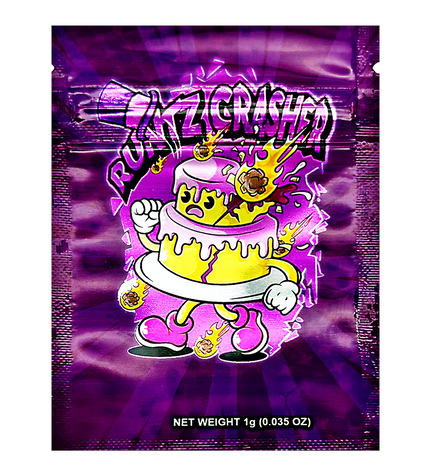 100 Pack 1g Unique Mylar Bags – Crasher Graphic