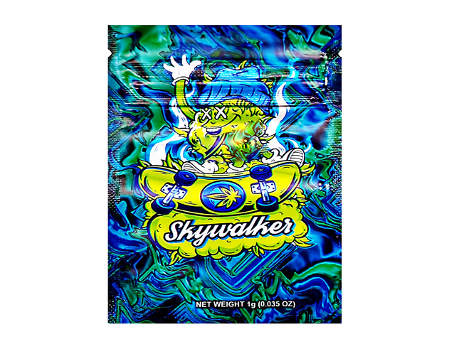 100 Pack 1g Unique Mylar Bags – Skywalker Graphic